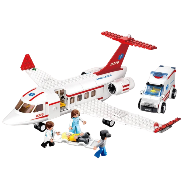 Kit de construcție Avion de salvare și ambulanță 335 buc Avion de construcție 28,5 cm 1