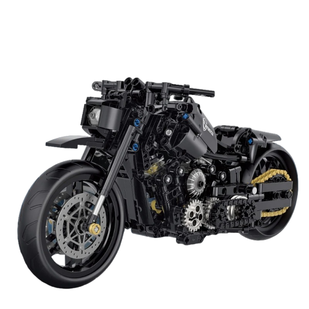 Kit de construcție Motocicletă 586 buc 33 x 15,5 x 13 cm Jucărie pentru copii Jucărie de transport pentru băieți 1