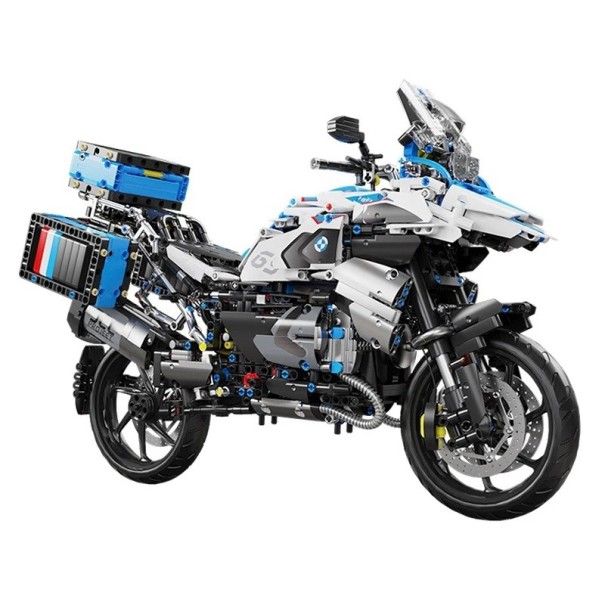 Kit de construcție motociclete de curse 47,5x32x16,5 cm 1:5 Model de motocicletă pliabilă 2396 buc Pentru copii de la 6 ani Kit de construcție creativ 1
