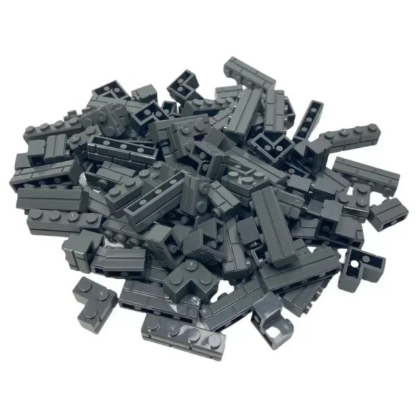 Kit de construcție zid de cărămidă 120 buc Blocuri de construcție pentru copii Blocuri de construcție cu motiv de cărămidă Jucărie creativă Dezvoltare motorie gri