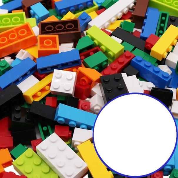 Kit de construction 1000 pièces Blocs de construction et base de construction 1