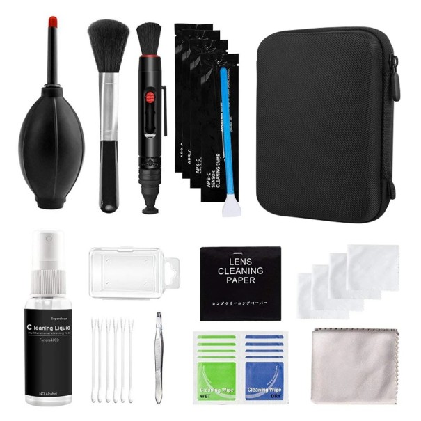 Kit de limpieza de cámaras 47 piezas para DSLR y cámaras digitales Sony Canon Nikon Fujifilm SLR DV Limpieza de lentes y sensores 1