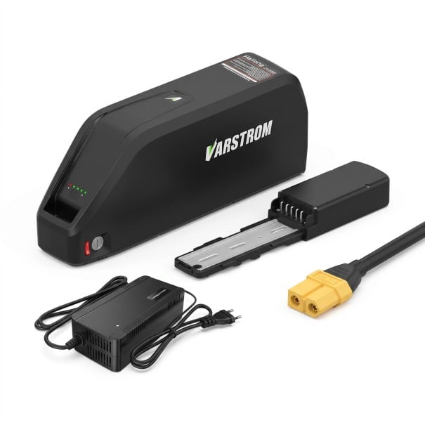 Kit de moteur central TSDZ8 48 V 750 W Batterie de cadre 48 V 30 Ah 1440 Wh Écran Bluetooth EKD01 2,4" Capteur de frein Noir Pour vélo électrique 1
