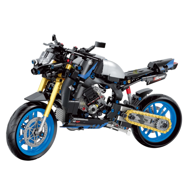 Kit de moto de course 582 pièces 32,6 x 12 x 19 cm Modèle pliable 1:8 Kit technique Pour enfants et adultes Âge 6+ 1