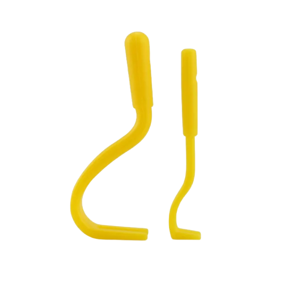 Kit de retrait des puces et tiques pour chiens et chats Outils de retrait des tiques et puces Accessoires de retrait des tiques 2 pcs jaune