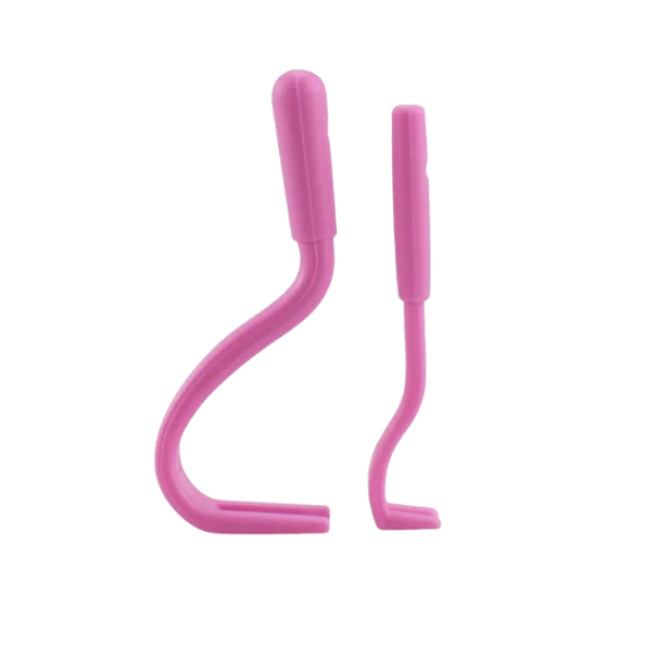Kit de retrait des puces et tiques pour chiens et chats Outils de retrait des tiques et puces Accessoires de retrait des tiques 2 pcs rose