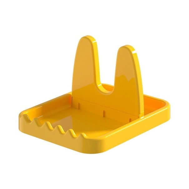 Kitchen Utensil and Lid Stand T802 yellow