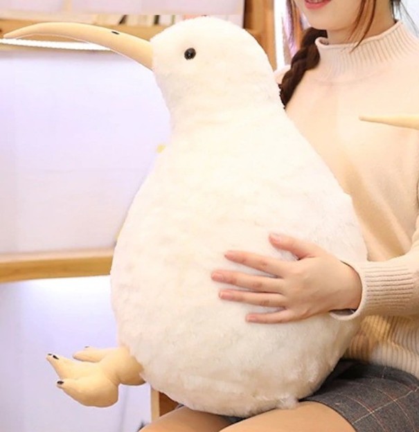 Kiwi plysdyr hvid
