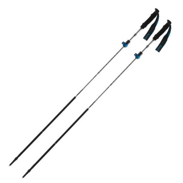 Klappbare Trekkingstöcke 115 - 135 cm 2 Stk silbern