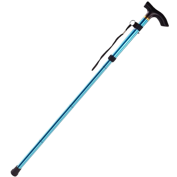 Klappbarer Trekkingstock 85 - 95 cm blau