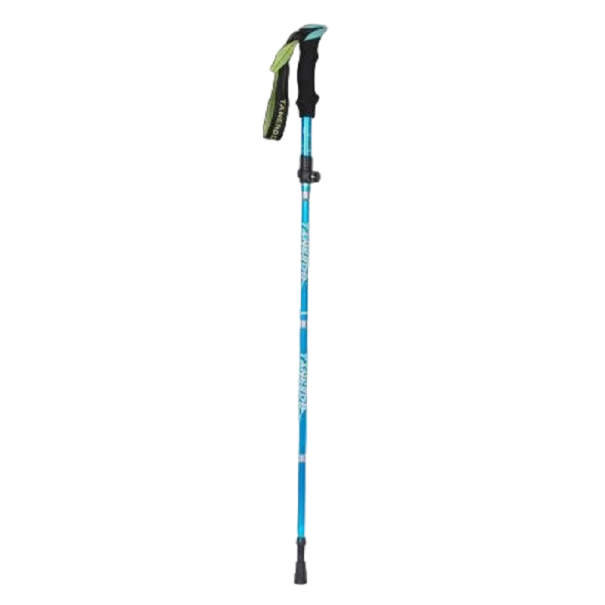 Klappbarer Trekkingstock 95 - 110 cm hellblau