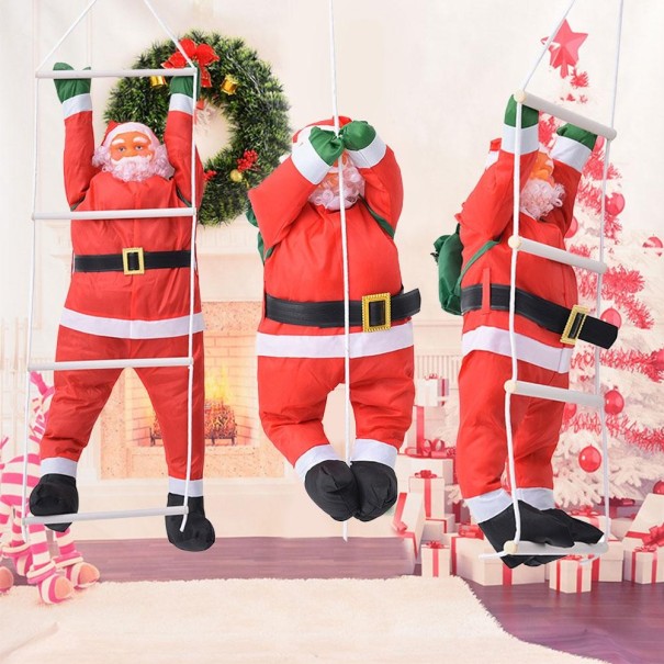 Klättring jultomten dekoration