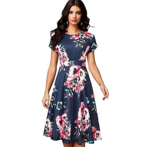 Kleid mit Blumen Diana XXL