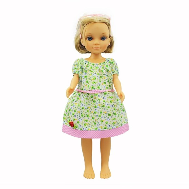 Kleid mit Schleife für eine Puppe 4