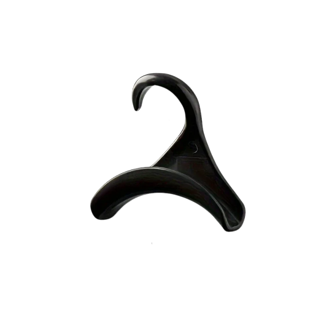 Kleiderbügel aus Kunststoff für Taschen, 10 Stück, 10 x 10 x 3,5 cm, praktische Kleiderbügel für Krawatten und Gürtel, Organizer für den Kleiderschrank, leicht und langlebig schwarz