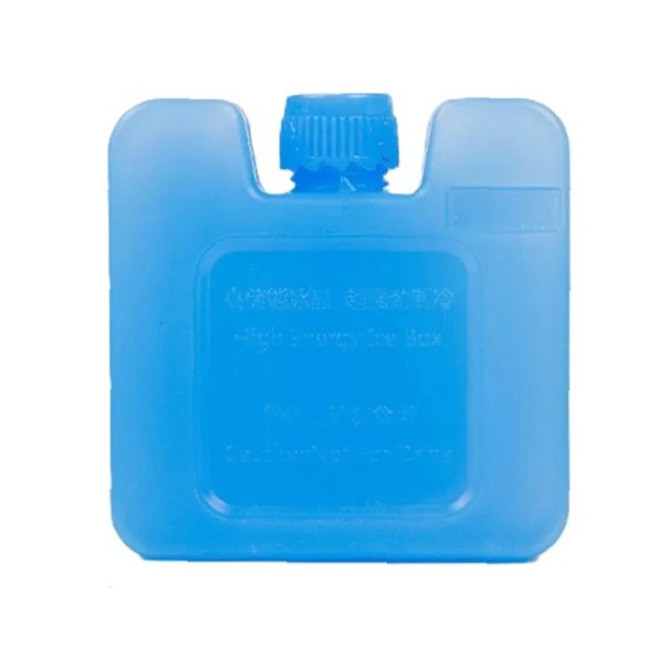 Kleiner quadratischer Kühlblock mit Wasser gefüllt wiederverwendbar Größe 7 x 7 x 3 cm für die Brotdose und Handtasche 1