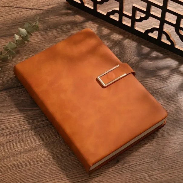 Kleurrijk retro A5 notitieboek met zachte kunstlederen kaft 360 pagina's Geschikt voor studenten en kantoor Met bladwijzer en penlus bruin