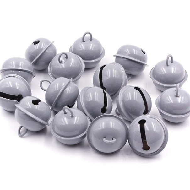 Kleurrijke bellen 20 stuks grijs