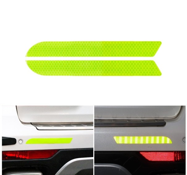 Kleurrijke reflecterende autostickers 2 st. groen