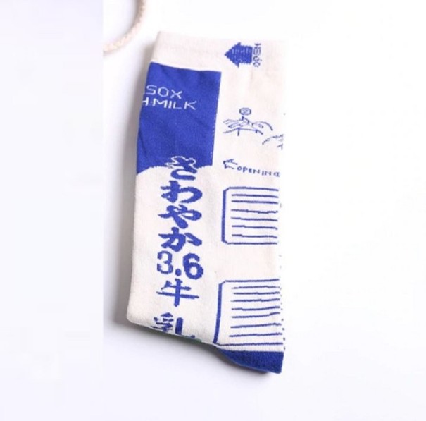 Kleurrijke sokken met print 5