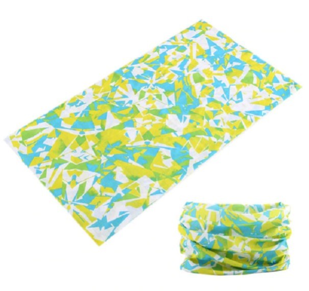 Kleurrijke unisex neckerchief J1025 geel