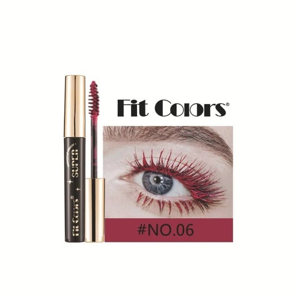 Kleurrijke waterproof mascara Mascara met wimperverlengend effect Mascara met sterke, langdurige kleur wijnrood