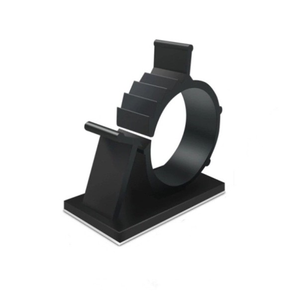 Klip de fixation de câble 10 pcs noir 25 mm