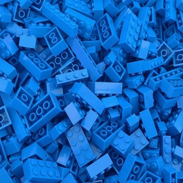 Klocki różnej wielkości 125 g Kreatywne zestawy konstrukcyjne dla dzieci Kolorowe części konstrukcyjne Różne rodzaje klocków Zestawy konstrukcyjne Wiek 6+ niebieski