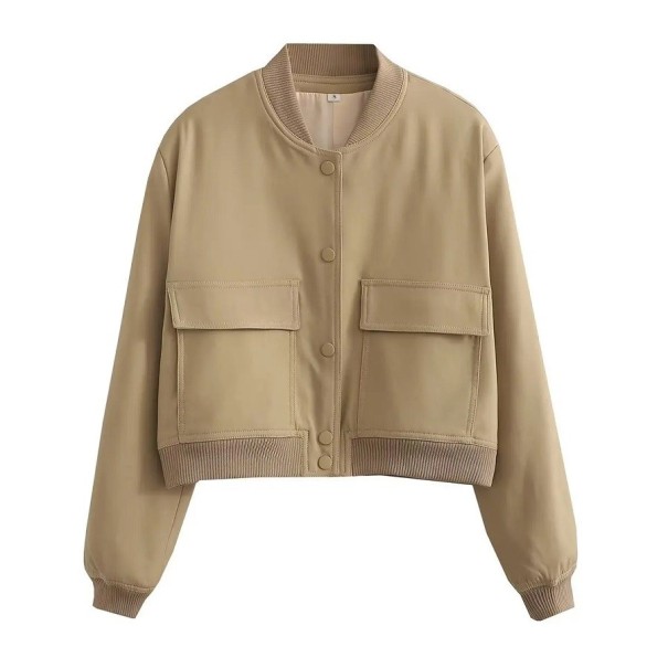 Knäppjacka för kvinnor beige S