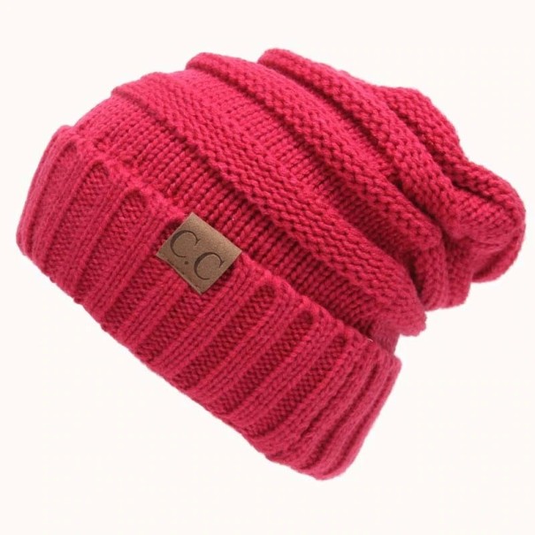 Knitted Beanie J3244 red