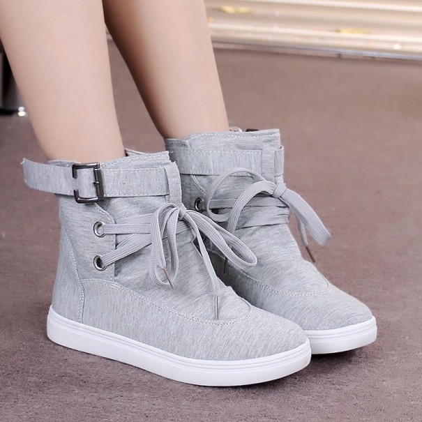 Knöchelsneaker für Damen A675 grau 35,5