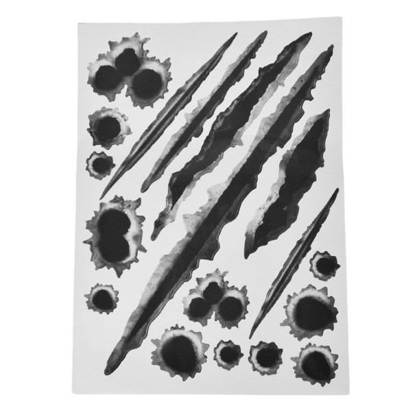 Kogelgaten auto sticker 4