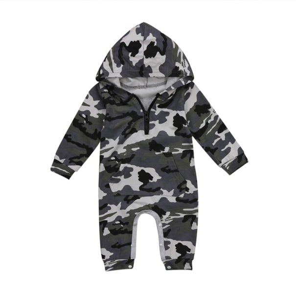 Kojängersk camouflageoverall 0-6 månader