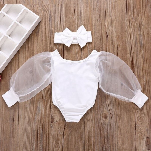 Kojenecké body N752 bílá 12-18 měsíců