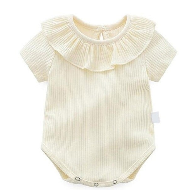 Kojenecké body N765 krémová 12-24 měsíců