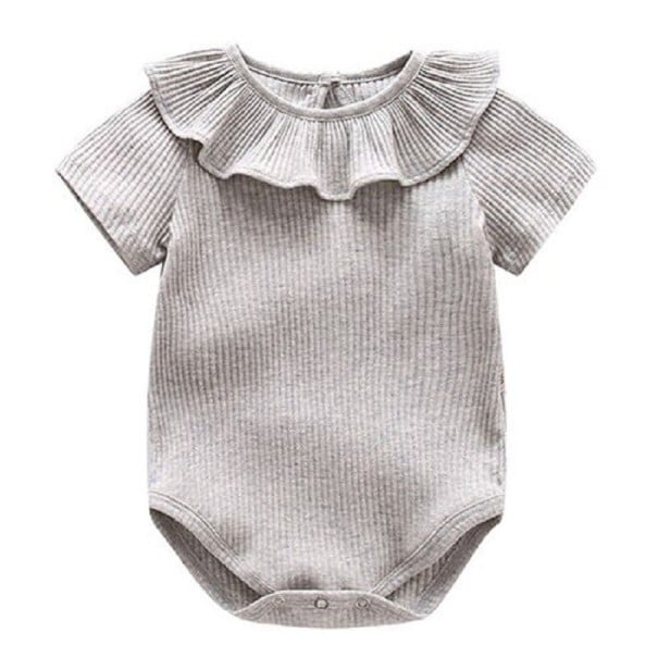 Kojenecké body N765 šedá 3-6 měsíců