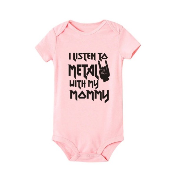 Kojenecké body N795 světle růžová 3-6 měsíců