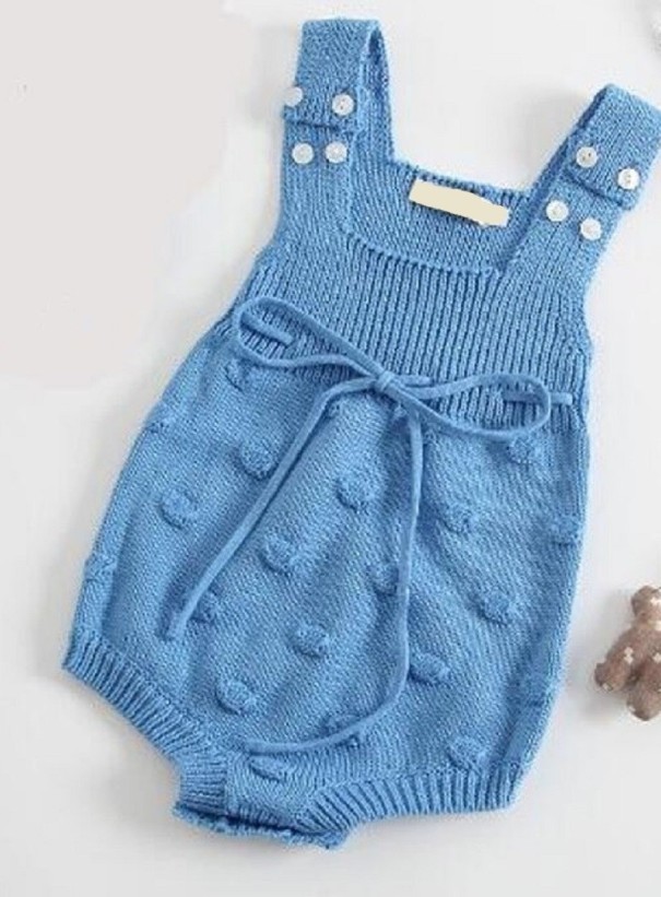 Kojenecké body N828 modrá 3-6 měsíců A