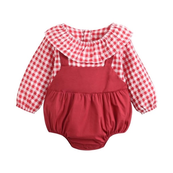 Kojenecké body N832 červená 0-6 měsíců