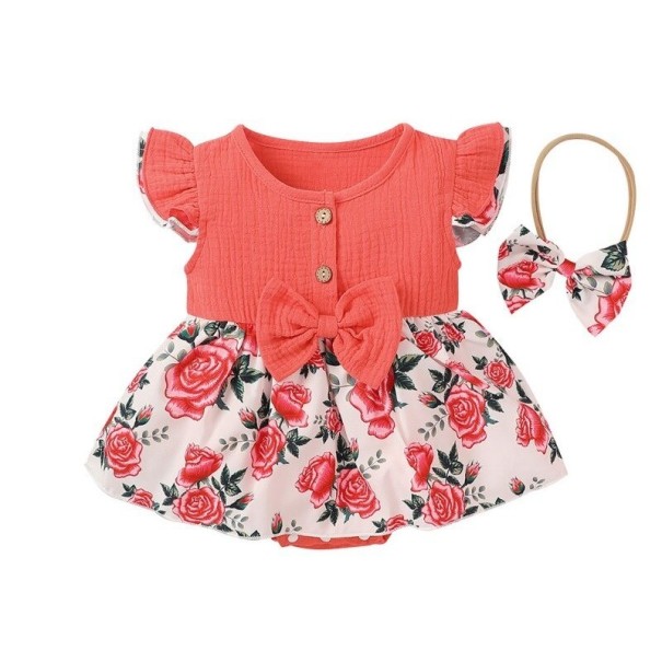 Kojenecké body N848 růžová 3-6 měsíců