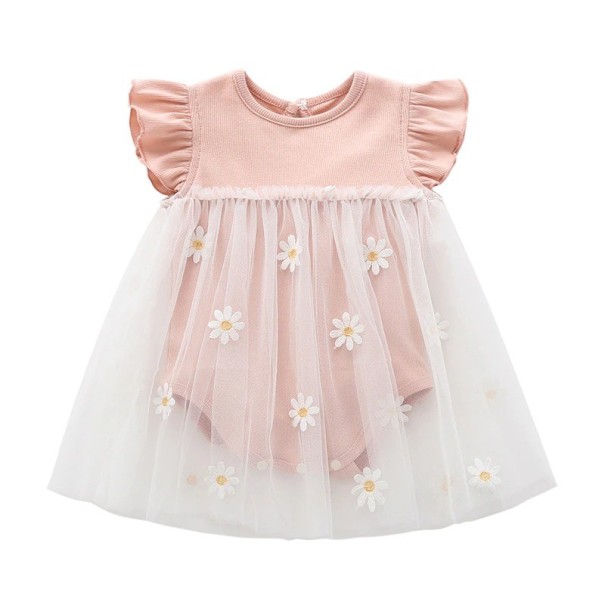 Kojenecké body N859 světle růžová 6-12 měsíců