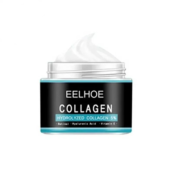 Kollagen anti-rynke creme til mænd Ansigtscreme med hyaluronsyre og E-vitamin Fugtighedscreme til mænd Revitaliserende fugtgivende pleje til mænd Nærende anti-aging creme 50 g 1