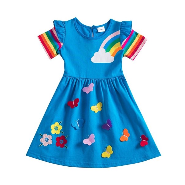 Kolorowa sukienka dziewczęca N80 6 R