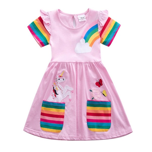 Kolorowa sukienka dziewczęca N80 5 E