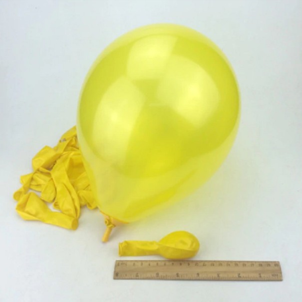 Kolorowe balony dekoracyjne - 10 sztuk ciemnożółty