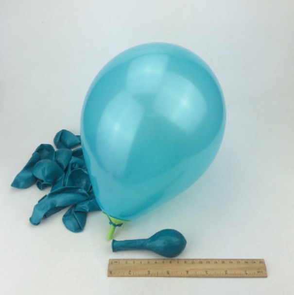 Kolorowe balony dekoracyjne - 10 sztuk turkusowy