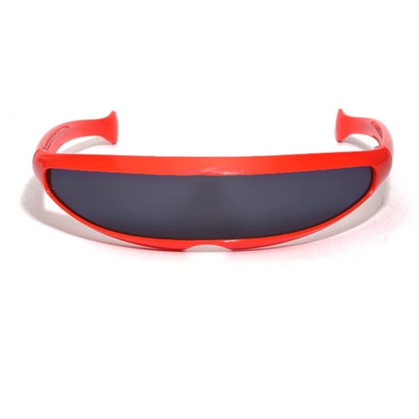 Kolorowe futurystyczne okulary przeciwsłoneczne czerwony