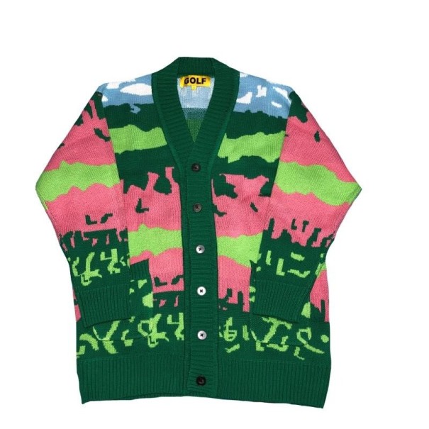Kolorowy sweter męski F263 L