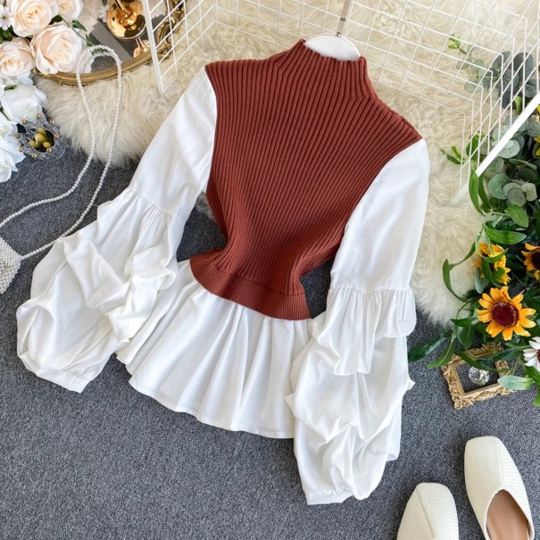Kombinerad turtleneck G346 dam