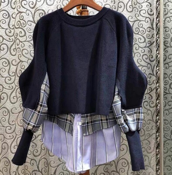 Kombineret sweater til kvinder G377 mørkeblå XS